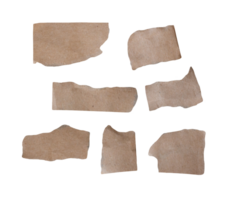 Ripped paper on transparent background. Torn paper. png