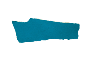 déchiré bleu papier sur transparent Contexte. déchiré papier png photo.