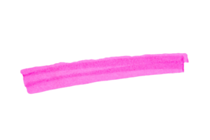 Pink stroke drawn with marker on transparent background png