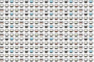 Illustration of the coffee cup background. vector