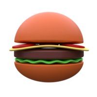 uniek 3d renderen hamburger icoon eenvoudig.realistisch vector illustratie. png