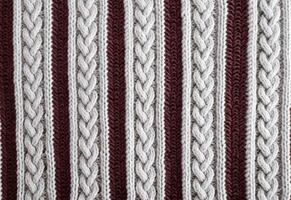 AI generated Knitted sweater texture, background with copy space. AI Generated photo