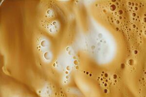 AI generated Coffee foam texture. AI Generated photo