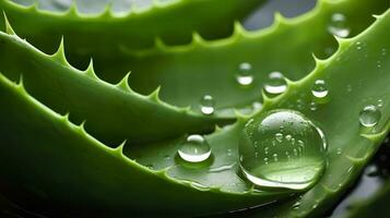 AI generated Visualizing the presentation of the plant Aloe Vera. Generative AI photo