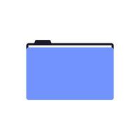 File folder with paper documents icon and business archive, files, work papers, paperwork, data report, project, accounting data, business docs flat design style minimal vector illustration.