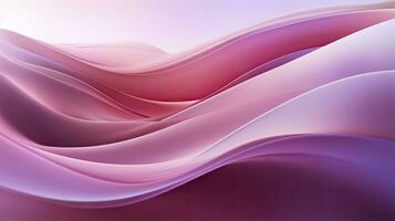 AI generated Abstract 3D image of digital waves in shades of pink and purple. AI Generated photo