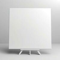 AI generated blank whiteboard on the wall. Generative AI photo