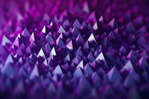 AI generated Purple Gradient Abstract Illustration. 3D triangle Background. Computer Art Design Template. AI Generative photo