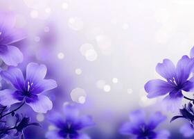 ai generado resumen primavera antecedentes con púrpura flores ai generado foto