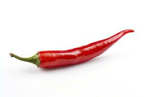 AI generated A Red chili pepper is isolated on a white background. AI Generated photo