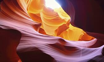 AI generated Antelope slot canyon. AI Generated photo