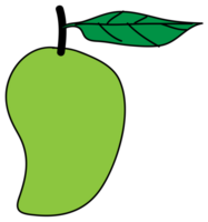 Mango cartoon illustration on transparent background. png