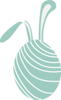 Hand gezeichnet Ostern Ei Illustration auf transparent Hintergrund. png