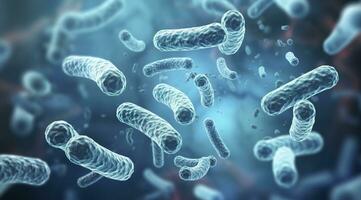 AI generated Legionella pneumophila Bacteria. Medical 3d illustration. AI Generated photo