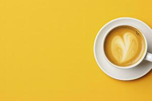 AI generated Good morning hot coffee. AI Generated photo