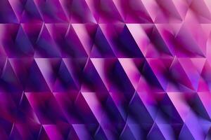 AI generated Purple Gradient Abstract Illustration. 3D triangle Background. Computer Art Design Template. AI Generative photo