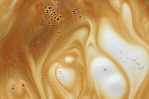 AI generated Coffee foam texture. AI Generated photo