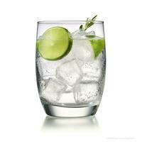 AI generated Gin tonic glass of water with ice isolated on white background. AI Generated photo