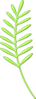 Green branch illustration png