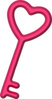 Pink key illustration png