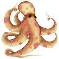 Christmas themed octopus png