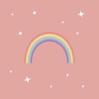arco iris sencillo vector