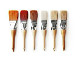 AI generated Paintbrush isolated white background. AI Generated photo