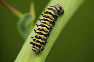 AI generated Caterpillar dovetail butterfly. generated AI. photo