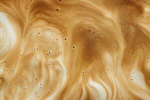 AI generated Coffee foam texture. AI Generated photo