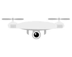 Remote aerial drone with a camera taking photography or video recording . png