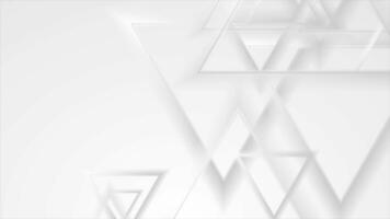 Grey abstract triangles geometric video animation