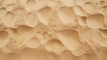 AI generated Fine Beach Sand Background. Holiday, Sea, Desert photo