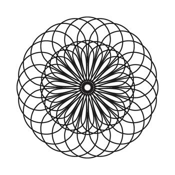 resumen geométrico espirógrafo antecedentes vector