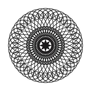 resumen geométrico espirógrafo antecedentes vector