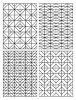 colorante página geométrico contorno dibujo para niños vector
