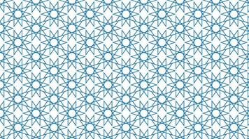 Repeating Pattern of Abstract Colorful Star and Hexagon Vector Background