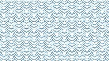 Seamless repetitive vector curvy waves pattern texture background
