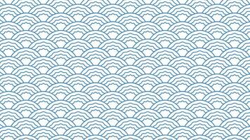 Seamless repetitive vector curvy waves pattern texture background