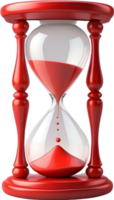 AI generated hourglass transparent background png