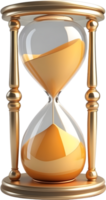 AI generated hourglass transparent background png