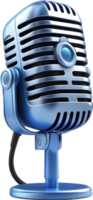 AI generated cartoon microphone clipart png