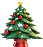 ai generado Navidad árbol transparente antecedentes png