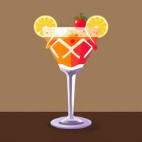 AI generated Liquor Cocktail Drinks Icon Clip Art Sticker Decoration Simple Background photo