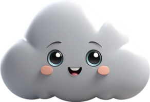 AI generated a gray cloud png