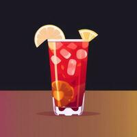 AI generated Liquor Cocktail Drinks Icon Clip Art Sticker Decoration Simple Background photo