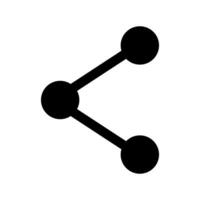 Share Network Flat Icon Isolated Vector Illustration