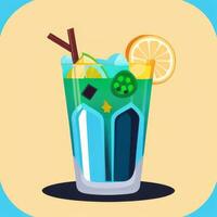 AI generated Liquor Cocktail Drinks Icon Clip Art Sticker Decoration Simple Background photo