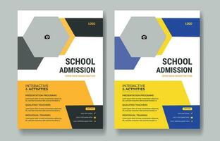 Creative School Admission Flyer vector