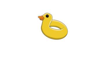 animated video of a duck-shaped buoy icon