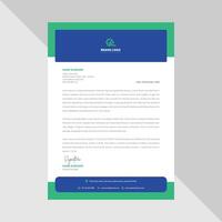 Sleek and Innovative Corporate Letterhead, Modern, Creative, and Professionally Informative Design vector